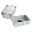 Fibox Polycarbonate General Purpose Enclosure Grey with Clear Lid IP67, IP66, IK08 125mm x 180mm x 130mm 