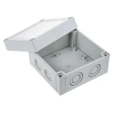 Fibox Grey Grey Lid Polycarbonate Enclosure IP66, IP67, IK08 75 mm Height, 130 mm Width, 130 mm Length 