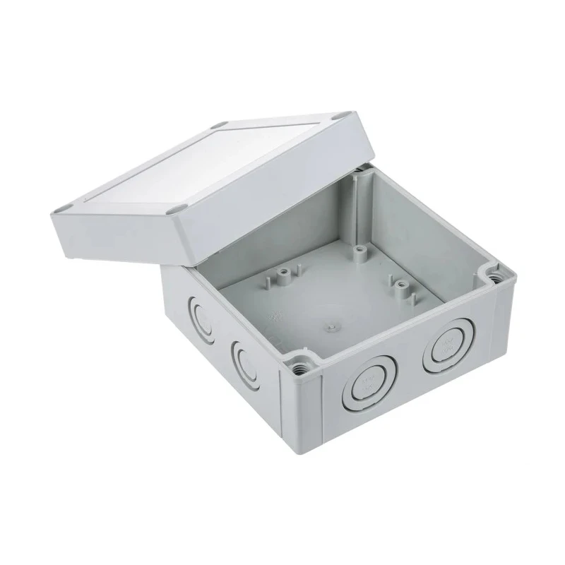 Fibox Grey Grey Lid Polycarbonate Enclosure IP66, IP67, IK08 75 mm Height, 130 mm Width, 130 mm Length 
