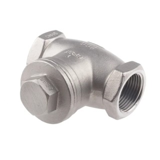 RS PRO Stainless Steel Threaded BSP Single Check Valve 3/4 in, 14 bar 499-2650
