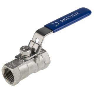 RS PRO ASTM A351-CF8M Stainless Steel Threaded 2-Way Ball Valve BSPP 1/2 Inch 68 Bar 200°C A351-CF8M
