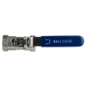 RS PRO ASTM A351-CF8M Stainless Steel Threaded 2-Way Ball Valve BSPP 1/2 Inch 68 Bar 200°C A351-CF8M