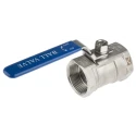 RS PRO ASTM A351-CF8M Stainless Steel Threaded 2-Way Ball Valve 1-1/2 in BSPP 68 bar A351-CF8M