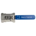 RS PRO ASTM A351-CF8M Stainless Steel Threaded 2-Way Ball Valve 1-1/2 in BSPP 68 bar A351-CF8M