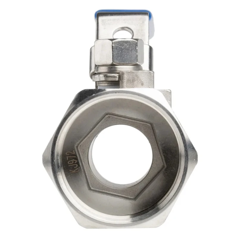 RS PRO ASTM A351-CF8M Stainless Steel Threaded 2-Way Ball Valve 1-1/2 in BSPP 68 bar A351-CF8M