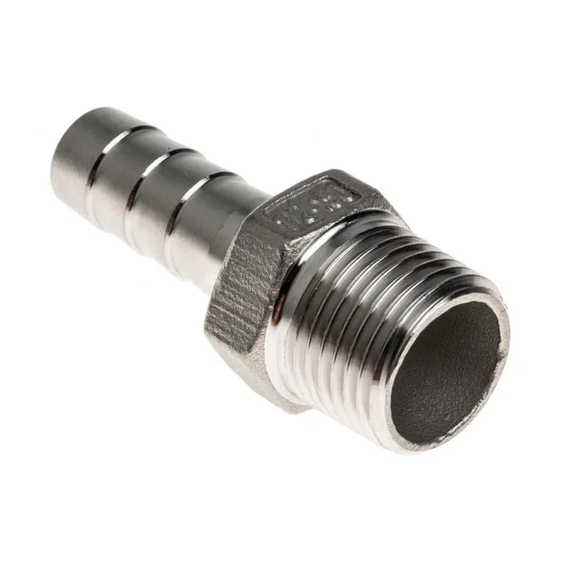 RS PRO Stainless Steel Pipe Fitting Straight Hexagon Nipple Male Threaded 1/2 in x Male Threaded 13 mm 499-3754