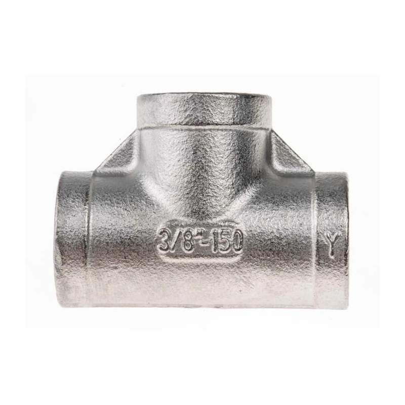 RS PRO Stainless Steel Pipe Fitting Circular Tee Female 3/8 in x Female 3/8 in x Female 3/8 in 499-2896
