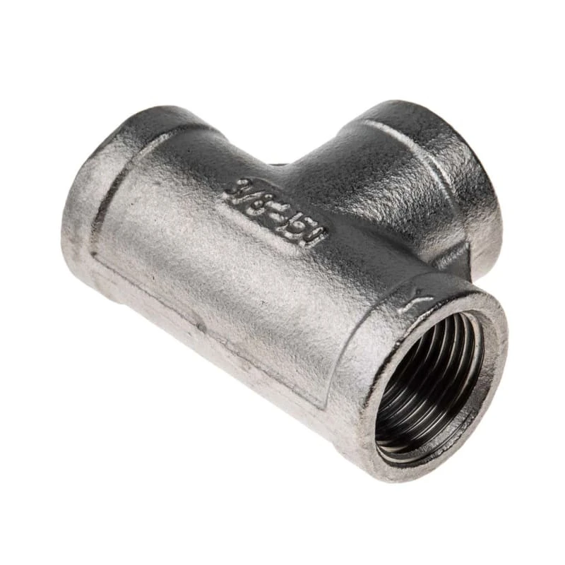 RS PRO Stainless Steel Pipe Fitting Circular Tee Female 3/8 in x Female 3/8 in x Female 3/8 in 499-2896