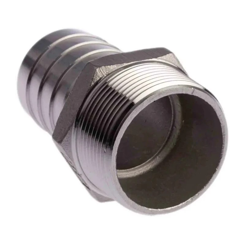 RS PRO Stainless Steel Pipe Fitting Straight Hexagon Nipple Male Threaded 1-1/2 in x Male Threaded 40 mm 499-3798