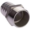 RS PRO Stainless Steel Pipe Fitting Straight Hexagon Nipple Male Threaded 1-1/2 in x Male Threaded 40 mm 499-3798