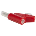 Radiall Red Male Banana Plug, 4 mm Connector, 750V AC, 30A, Nickel and Tin Plating R 941 461 600