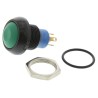 APEM IP Series Momentary Push Button Switch Panel Mount SPDT Green Actuator, IP67, 12.9 mm Cutout, 50 V dc 48 V ac IPR5SAD3