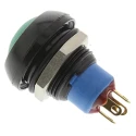 APEM IP Series Momentary Push Button Switch Panel Mount SPDT Green Actuator, IP67, 12.9 mm Cutout, 50 V dc 48 V ac IPR5SAD3
