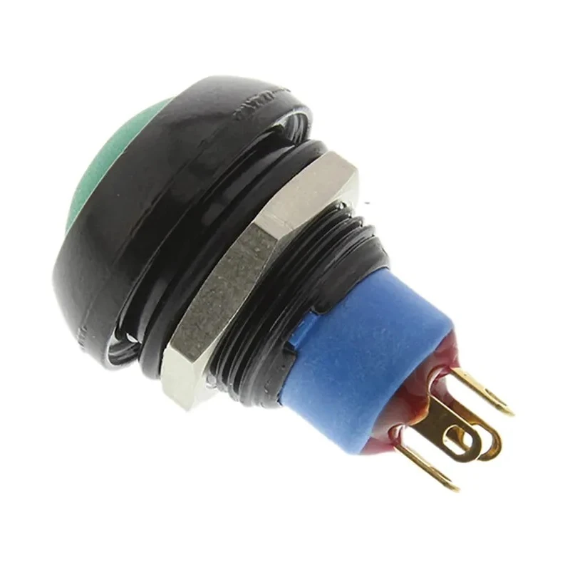 APEM IP Series Momentary Push Button Switch Panel Mount SPDT Green Actuator, IP67, 12.9 mm Cutout, 50 V dc 48 V ac IPR5SAD3