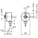 Baumer BHK Series Optical Incremental Encoder 30V dc, 500 ppr, HTL/Push Pull Signal, Hollow Type, 6 mm BHK 16.24K500-B6-5