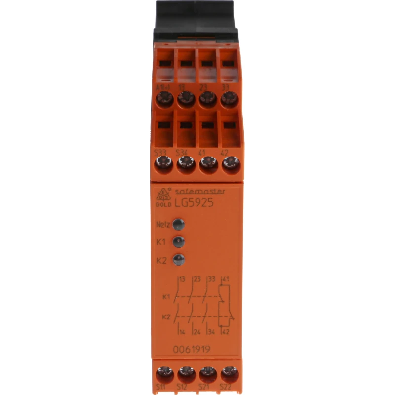 Dold LG 5925 Series Output Module 4 Inputs 2 Outputs 24V AC/DC 3 NO/NC LG5925.48/61 AC/DC24V