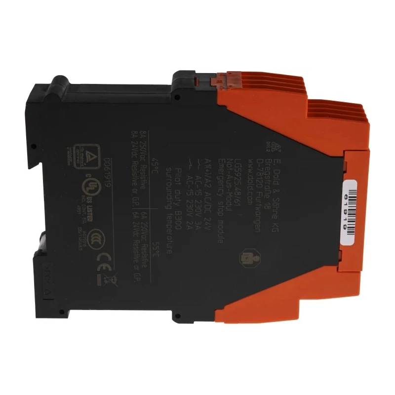 Dold LG 5925 Series Output Module 4 Inputs 2 Outputs 24V AC/DC 3 NO/NC LG5925.48/61 AC/DC24V