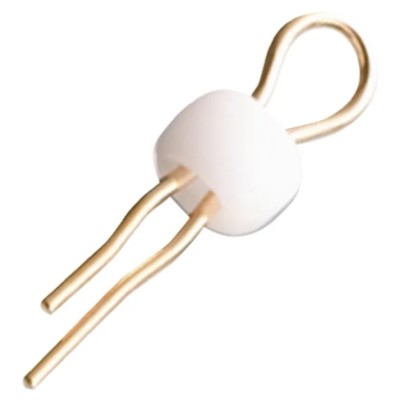 Mac 8 White Insulated Phosphor Bronze Terminal Post UL 94 V-0 LC-3-G WHITE