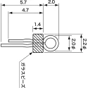 Mac 8 White Insulated Phosphor Bronze Terminal Post UL 94 V-0 LC-3-G WHITE
