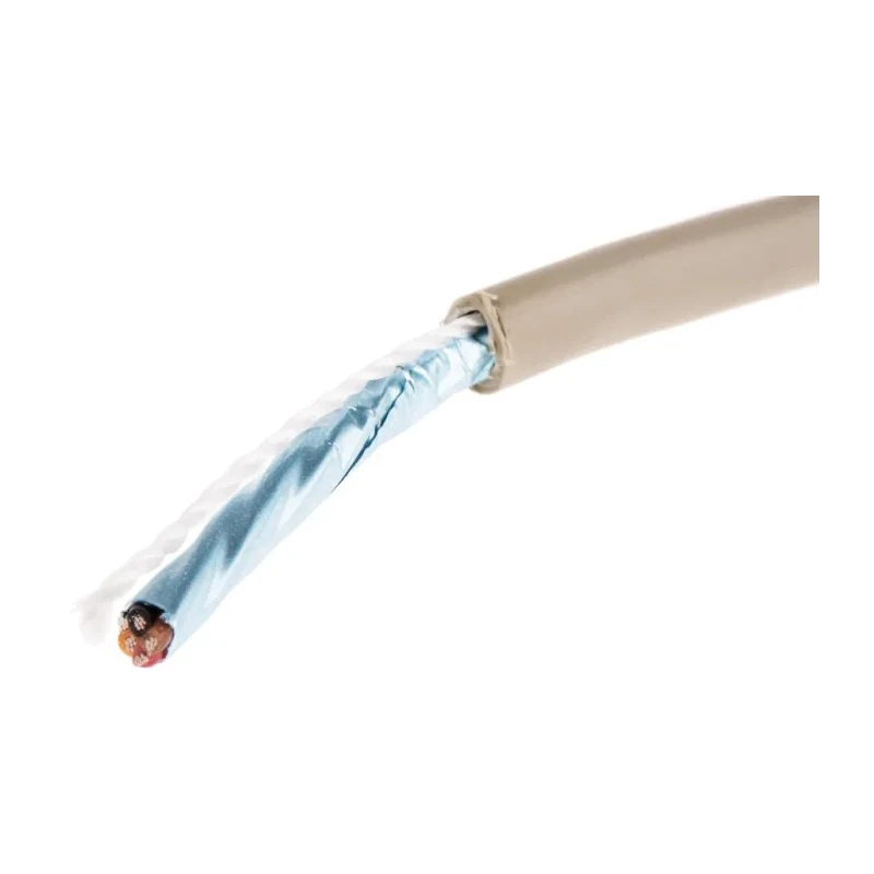 Alpha Wire Pro-Tekt Series Data Cable, 4 Core, 100 m, Grey Polyvinyl Chloride Sheath, 300V B953042 GE033
