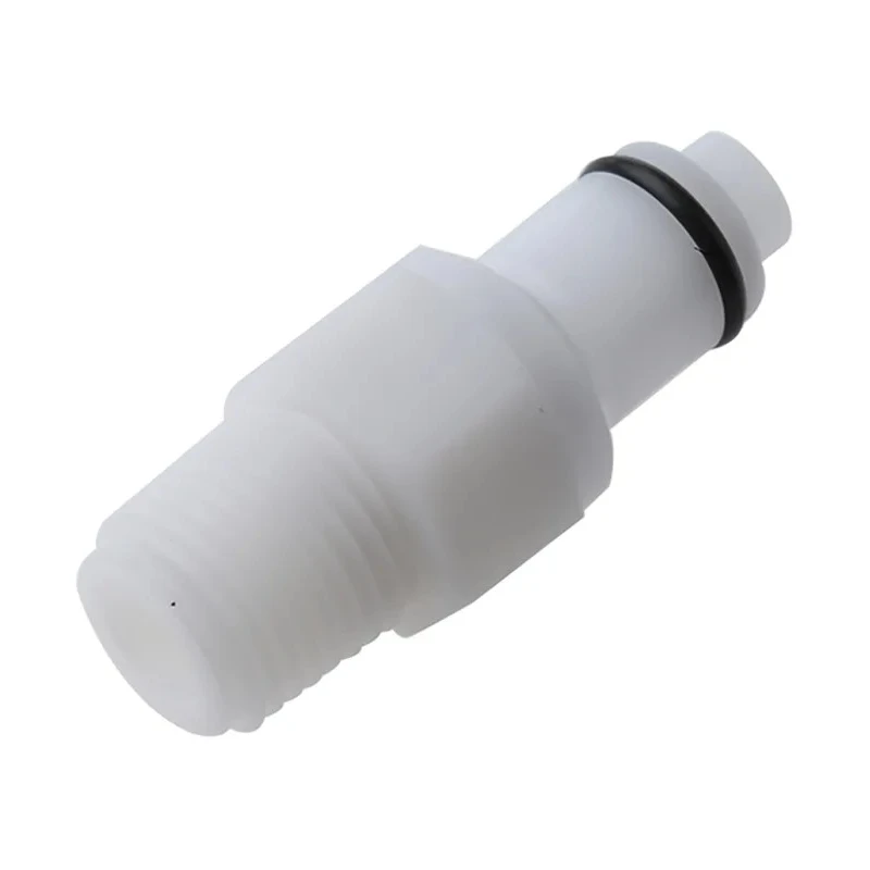 Colder Products Hose Connector Threaded 1/4 in BSPT Acetal Body White Colour 8.3 bar PLCD24004BSPT