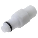 Colder Products Hose Connector Threaded 1/4 in BSPT Acetal Body White Colour 8.3 bar PLCD24004BSPT