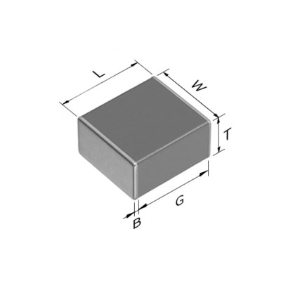 TDK 100 nF 450V dc ±5% Multilayer Ceramic Capacitor Surface Mount 2220 Case Size C5750C0G2W104J280KA