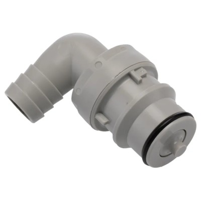 Colder Products Hose Connector 12.7 mm ID Threaded Polypropylene Grey Body 4.2 bar Pressure HFCD23812