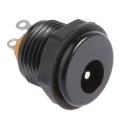 Lumberg Panel Mount Black ABS Industrial Power Connector 12V 500mA 2 Pole NEB/J 21 C