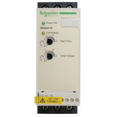 Schneider Electric Altistart Soft Starter 480V AC, 4 kW, 3 Phase, DIN Rail Mount, IP20 ATS01N109FT