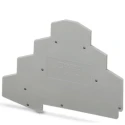 Phoenix Contact D-ST 2.5-PE/3L Grey Polyamide End Cover for Use with DIN Rail Terminal Blocks 3036673