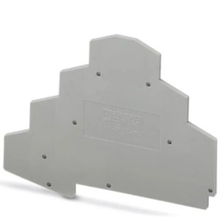 Phoenix Contact D-ST 2.5-PE/3L Grey Polyamide End Cover for Use with DIN Rail Terminal Blocks 3036673