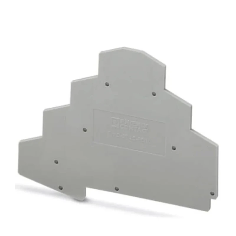Phoenix Contact D-ST 2.5-PE/3L Grey Polyamide End Cover for Use with DIN Rail Terminal Blocks 3036673