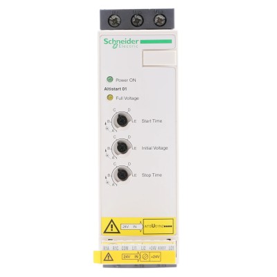 Schneider Electric 3-Phase Altistart Soft Starter 480V AC, 15 kW Power, DIN Rail Mount, IP20 ATSU01N232LT
