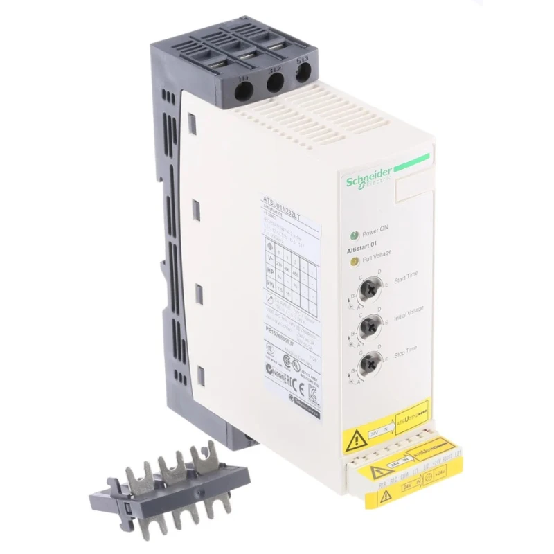 Schneider Electric 3-Phase Altistart Soft Starter 480V AC, 15 kW Power, DIN Rail Mount, IP20 ATSU01N232LT