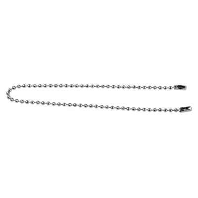 RS PRO Chrome-Plated Brass Bead Chain 3.2 mm Diameter 300 mm Length 506-7339
