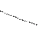 RS PRO Chrome-Plated Brass Bead Chain 3.2 mm Diameter 300 mm Length 506-7339