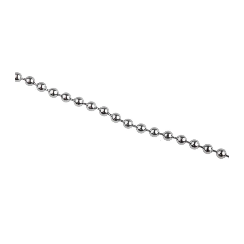 RS PRO Chrome-Plated Brass Bead Chain 3.2 mm Diameter 300 mm Length 506-7339