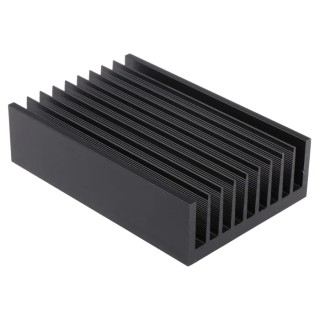 AAVID THERMALLOY Universal Rectangular Aluminium Heatsink Black 40 mm x 150 mm x 100 mm OS461/B/150