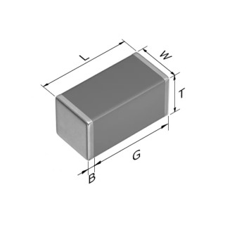 TDK 22 nF Multilayer Ceramic Capacitor 250V dc ±5% Tolerance Surface Mount CGA5L3C0G2E223J160AA