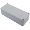 Fibox Euronord II Series Grey Grey Lid Polyester Electrical Enclosure IP66 IP67 IK08 55 mm x 190 mm x 75 P 081906 ENCLOSURE
