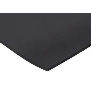 RS PRO Black Natural Rubber Sheet 1m x 600mm x 6mm, 4N/mm² Tensile Strength, 70°C Max Operating Temperature 506-3006