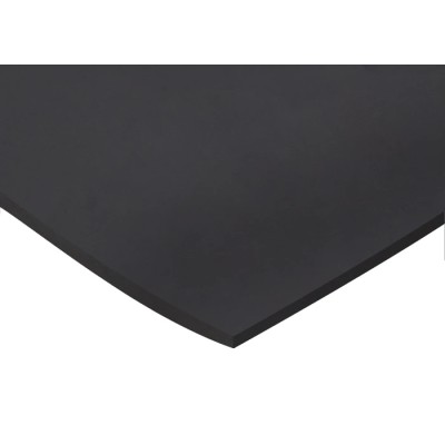 RS PRO Black Neoprene Rubber Sheet, 1 m x 600 mm x 6 mm, Maximum Operating Temperature 70 °C 506-3141