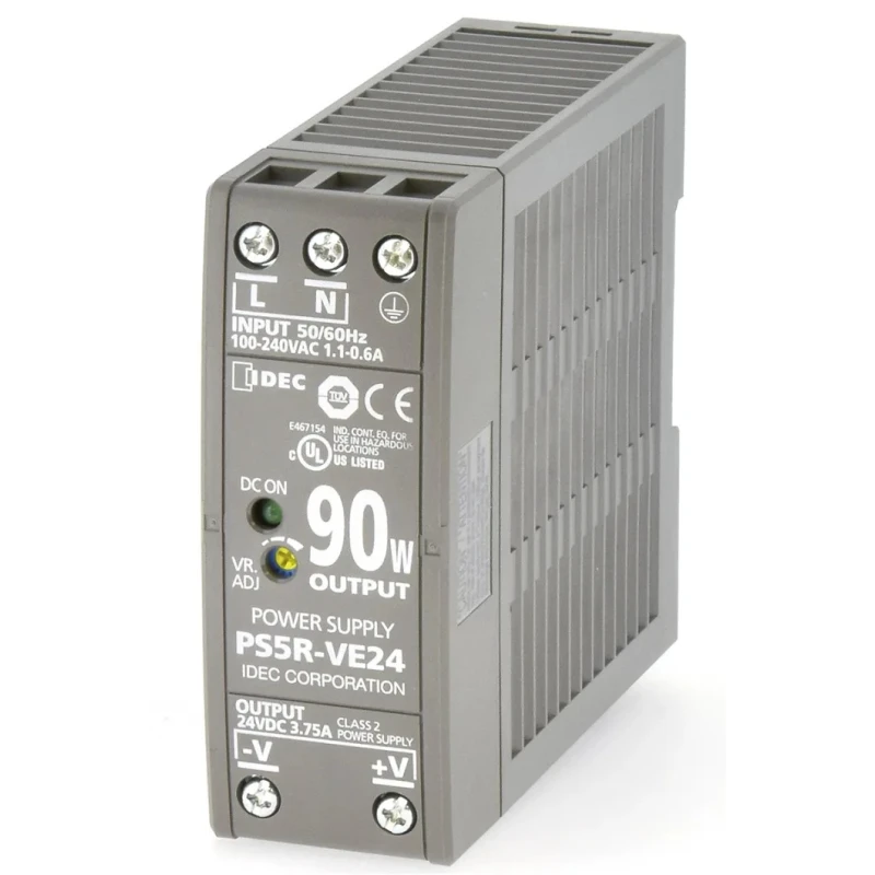 Idec Switched Mode DIN Rail Power Supply 24 V dc, 3.75 A Output, 90 W PS5R