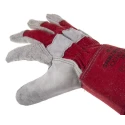 NEUTRAL Premium Chrome Red Cotton Leather Work Gloves Size 9 508-1341
