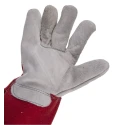 NEUTRAL Premium Chrome Red Cotton Leather Work Gloves Size 9 508-1341