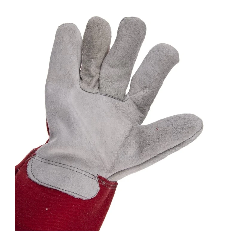 NEUTRAL Premium Chrome Red Cotton Leather Work Gloves Size 9 508-1341