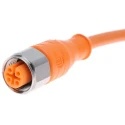 Lumberg Automation Sensor Actuator Cable Female 4 way Straight to Male 4 way Straight 28634 PRST 4-PRKT 4-07/2 M