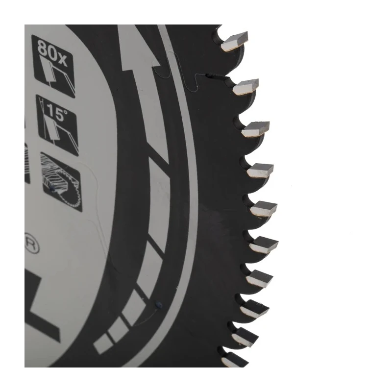 Makita Circular Saw Blade 250mm Diameter 80 Teeth Tungsten Carbide Tooth Alternate Top Bevel 15° Rake Angle 30mm B-08838