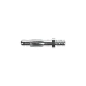 Schutzinger Silver Male Banana Plug, 4 mm Connector, M4 Thread Termination, 33 V AC, 70 V DC, 32A, Nickel Plating FK 1209 Ni